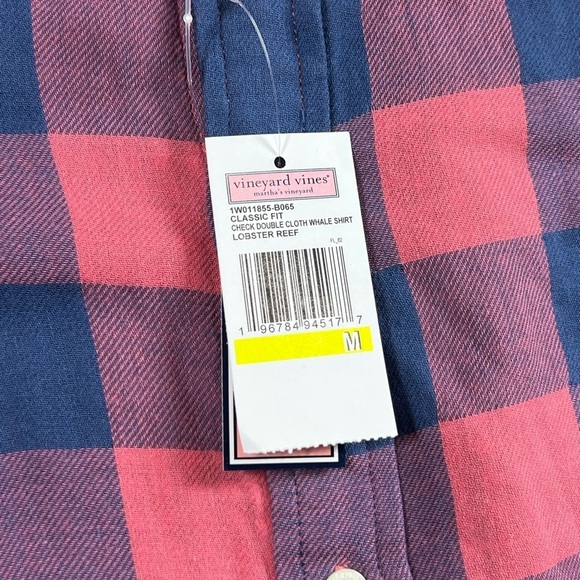 NWT Vineyard Vines Classic Whale Shirt Double Cloth Shirt Jacket Big Gingham - Picture 6 of 13